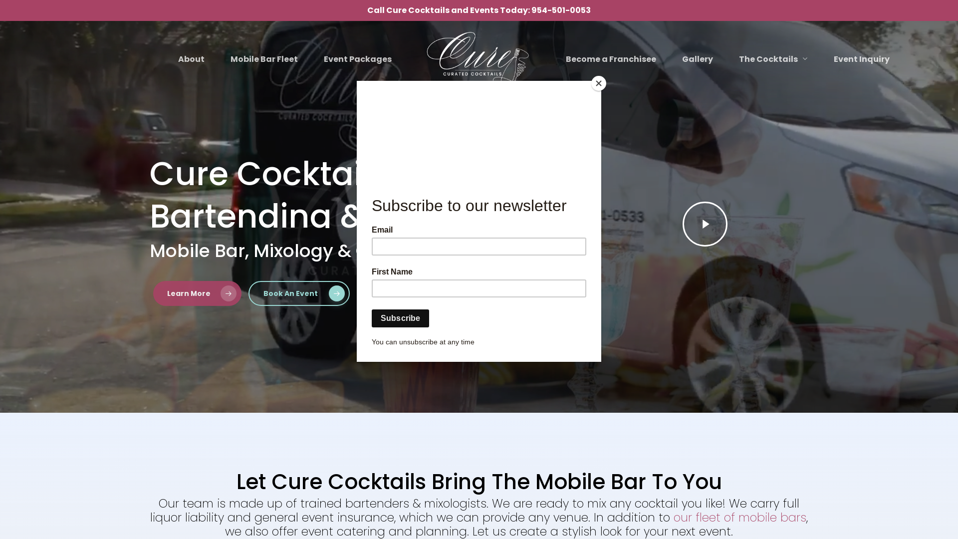 Cure Cocktails and Events